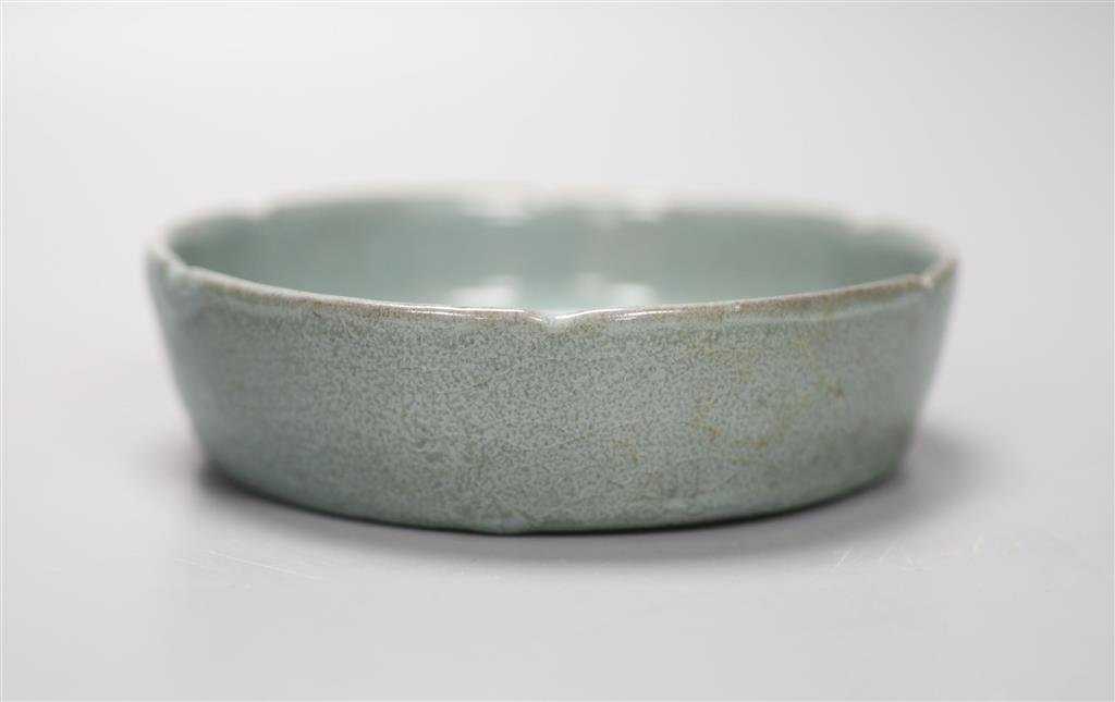 A Chinese Ru type dish, diameter 13.5cm